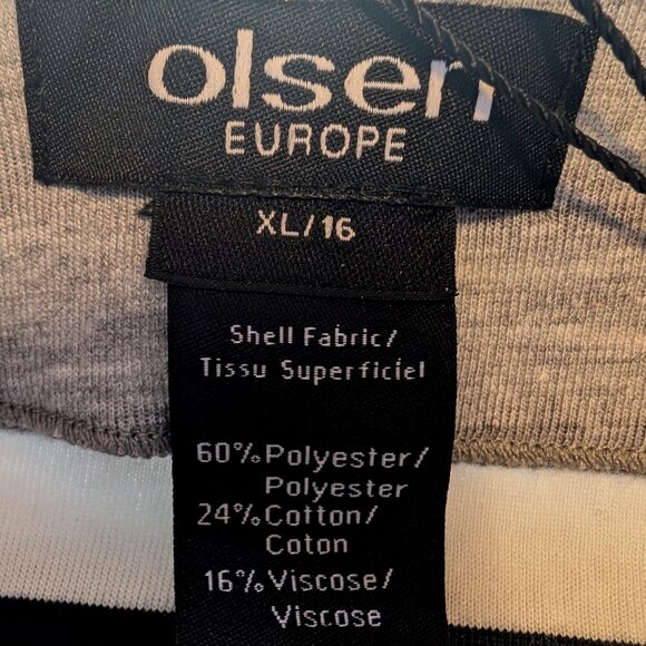 OLSEN EUROPE NWT cardigan vest coat Sz XL /16 DESIGNED IN GERMANY NAUTICAL SOFT - Picture 10 of 14